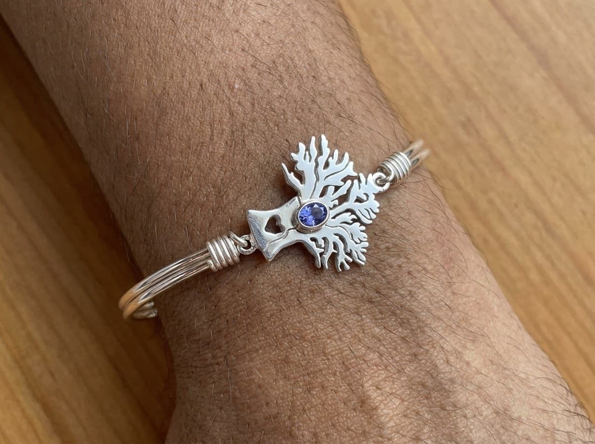 Branch Bangle, Silver
